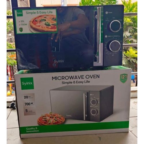Syinix 20L Manual Microwave, 700W, Low Noise