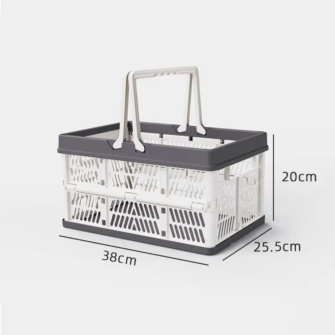 Large Foldable/Collapsible Multifunctional Stackable Basket With Handles - Image 7