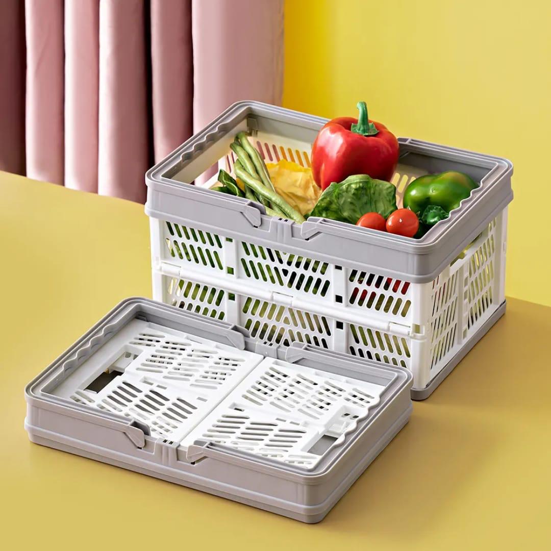 Large Foldable/Collapsible Multifunctional Stackable Basket With Handles - Image 11